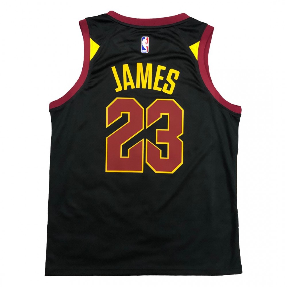 Men's Cleveland Cavaliers Lebron James #23 Jordan Black Swingman Jersey - Statement Edition-Pro Kit Vault | Brand New 26/27 Sports Jerseys
